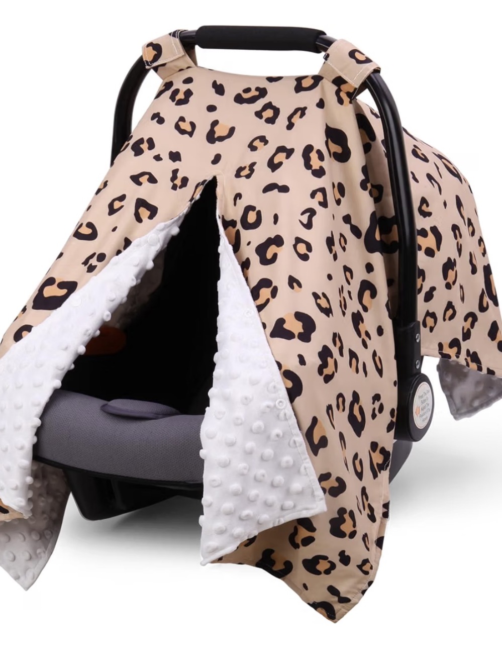 Cheetah Car Seat Cover- basically new. Used a few times!